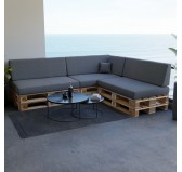 Cojín Lateral para Palet 60x40x20/10 Gris Cojín Lateral para Palet 60x40x20/10 Gris