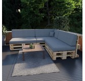 Cojín Lateral para Palet 60x40x20/10 Gris Cojín Lateral para Palet 60x40x20/10 Gris