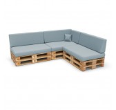 Set de 8 Cojines para Palets 120x80 + 120x40 Azul Set de 8 Cojines para Palets 120x80 + 120x40 Azul