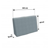 Set de 8 Cojines para Palets 120x80 + 120x40 Azul Set de 8 Cojines para Palets 120x80 + 120x40 Azul