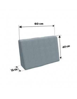 Set de 8 Cojines para Palets 120x80 + 120x40 Azul