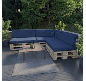 Cojín Lateral para Palet 60x40x20/10 Azul Oscuro Cojín Lateral para Palet 60x40x20/10 Azul Oscuro