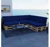 Cojín Lateral para Palet 60x40x20/10 Azul Oscuro Cojín Lateral para Palet 60x40x20/10 Azul Oscuro