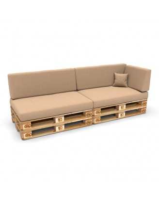 Funda para Cojín de Respaldo Lateral 60x40 cm para Palets – Beige