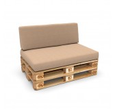Funda para Cojín de Respaldo 120x40 cm para Palets – Beige Funda para Cojín de Respaldo 120x40 cm para Palets – Beige
