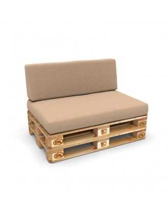 Funda para Cojín de Respaldo 120x40 cm para Palets – Beige