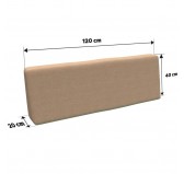Funda para Cojín de Respaldo 120x40 cm para Palets – Beige Funda para Cojín de Respaldo 120x40 cm para Palets – Beige