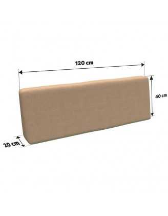 Funda para Cojín de Respaldo 120x40 cm para Palets – Beige