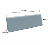 Funda para Cojín de Respaldo 120x40 cm para Palets – Azul Funda para Cojín de Respaldo 120x40 cm para Palets – Azul