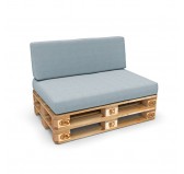 Funda para Cojín de Respaldo 120x40 cm para Palets – Azul Funda para Cojín de Respaldo 120x40 cm para Palets – Azul