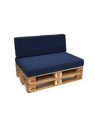 Funda para Cojín de Respaldo 120x40 cm para Palets – Azul Oscuro