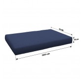 Set de 2 Fundas para Cojines de Palets: 1x 120x80 cm + 1x 120x40 cm – Azul Oscuro Set de 2 Fundas para Cojines de Palets: 1x 120x80 cm + 1x 120x40 cm – Azul Oscuro
