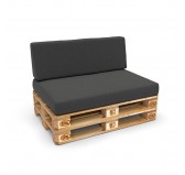 Funda para Cojín de Respaldo 120x40 cm para Palets – Antracita Funda para Cojín de Respaldo 120x40 cm para Palets – Antracita
