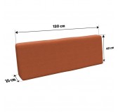 Set de 2 Fundas para Cojines de Palets: 1x 120x80 cm + 1x 120x40 cm – Naranja Set de 2 Fundas para Cojines de Palets: 1x 120x80 cm + 1x 120x40 cm – Naranja