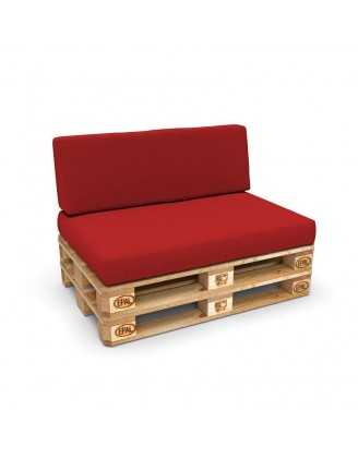 Funda para Cojín de Respaldo 120x40 cm para Palets – Rojo