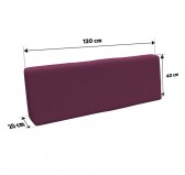 Funda para Cojín de Respaldo 120x40 cm para Palets – Violeta Funda para Cojín de Respaldo 120x40 cm para Palets – Violeta