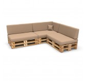 Funda para Cojín Decorativo 40x40 cm para Palets – Beige Funda para Cojín Decorativo 40x40 cm para Palets – Beige