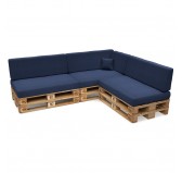 Funda para Cojín Decorativo 40x40 cm para Palets – Azul Oscuro Funda para Cojín Decorativo 40x40 cm para Palets – Azul Oscuro