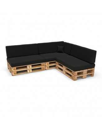 Funda para Cojín Decorativo 40x40 cm para Palets – Negro