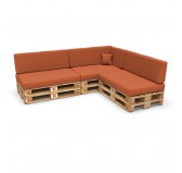 Funda para Cojín Decorativo 40x40 cm para Palets – Naranja