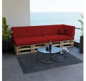 Funda para Cojín Decorativo 40x40 cm para Palets – Rojo