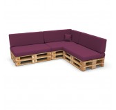 Funda para Cojín Decorativo 40x40 cm para Palets – Violeta
