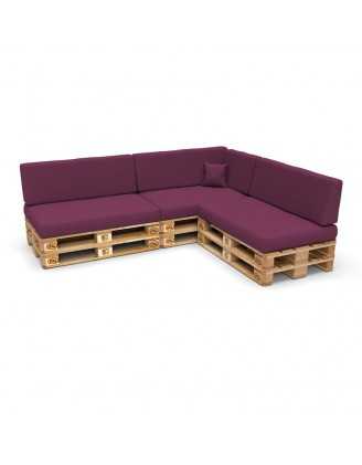 Funda para Cojín Decorativo 40x40 cm para Palets – Violeta