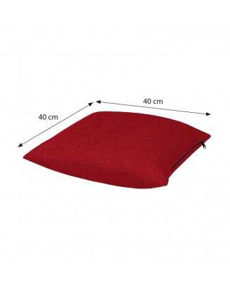 Funda para Cojín Decorativo 40x40 cm para Palets – Rojo