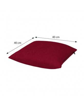 Funda para Cojín Decorativo 40x40 cm para Palets – Burdeos