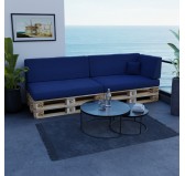 Cojín Decorativo para Palets y Sofá de Jardín, 40x40 cm, Azul Oscuro Cojín Decorativo para Palets y Sofá de Jardín, 40x40 cm, Azul Oscuro