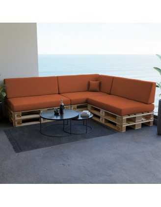 Cojín Decorativo para Palets y Sofá de Jardín, 40x40 cm, Naranja